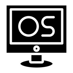 Operating System Vector Glyph Icon Design