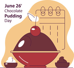 Celebrate june 26th national chocolate pudding day delicious dessert treat