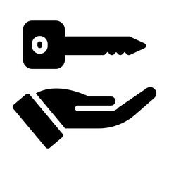 Valet Vector Glyph Icon Design