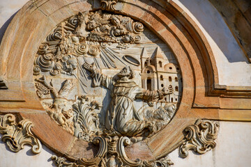 Saint Francis carving 