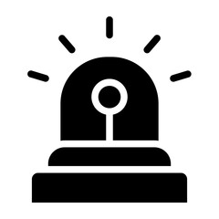Alarm Vector Glyph Icon Design