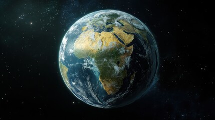 3D rotating Earth with futuristic AI connections