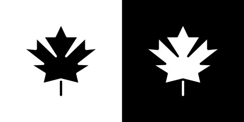 Autumn leaf canadian icon symbols. Vector illustration.