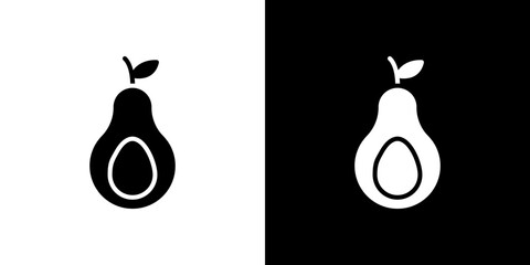 Avocado icon symbols. Vector illustration.