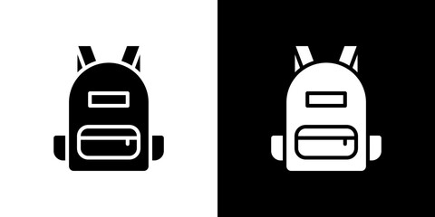 Backpack icon symbols. Vector illustration.