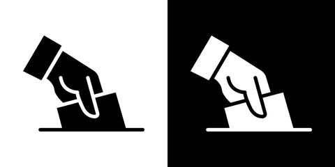Ballot icon symbols. Vector illustration.