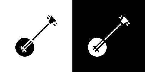 Banjo icon symbols. Vector illustration.
