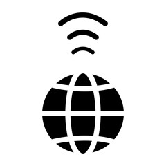 Internet Vector Glyph Icon Design