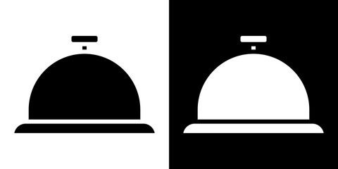 Bell concierge icon symbols. Vector illustration.