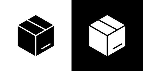 Box icon symbols. Vector illustration.