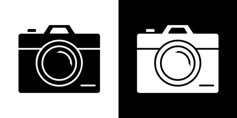 Camera icon symbols. Vector illustration.
