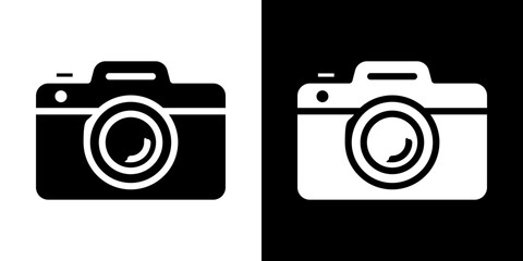 Camera icon symbols. Vector illustration.