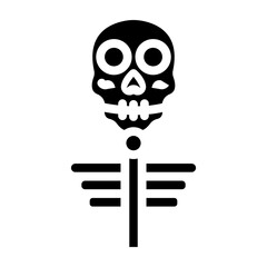 Skeleton Vector Glyph Icon Design