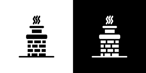 Chimney icon symbols. Vector illustration.