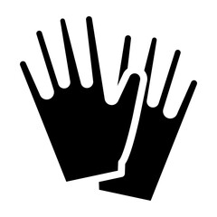 Skeleton Gloves Vector Glyph Icon Design