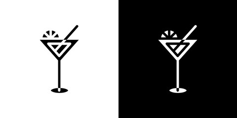 Citrus Glass icon symbols. Vector illustration.