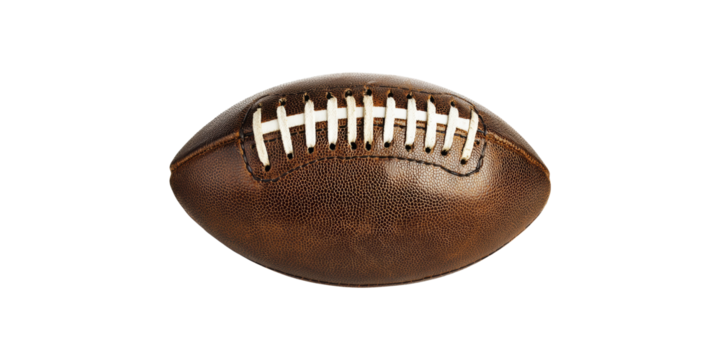 American Football. Symbol Of Sportsmanship And Team Spirit Isolated On Transparent Background
