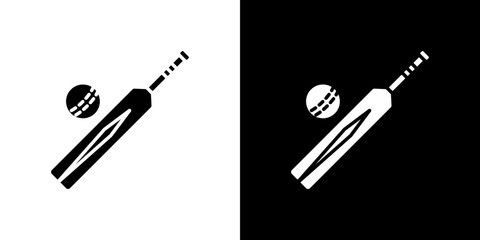 Cricket icon symbols. Vector illustration.