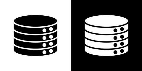 Database icon symbols. Vector illustration.