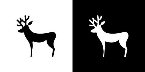 Deer icon symbols. Vector illustration.