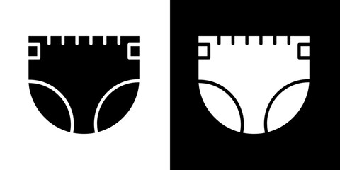diaper icon symbols. Vector illustration.