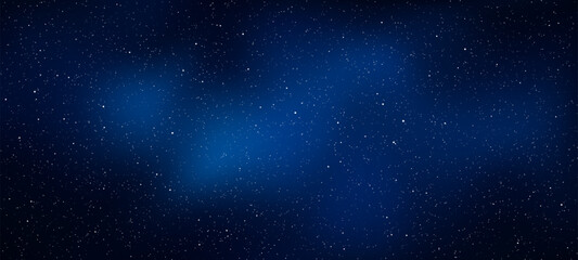 A dark blue night sky with stars. Starry sky background. universe. galaxies and nebulae. space vector illustration. galaxy digital art. starry scene.