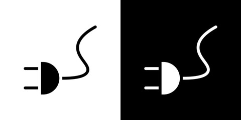 Electrical plug icon symbols. Vector illustration.