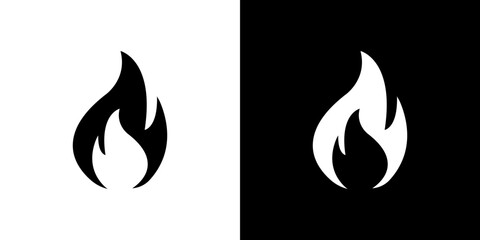 Fire icon symbols. Vector illustration.