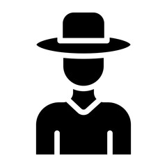 Tourist Vector Line Icon Design