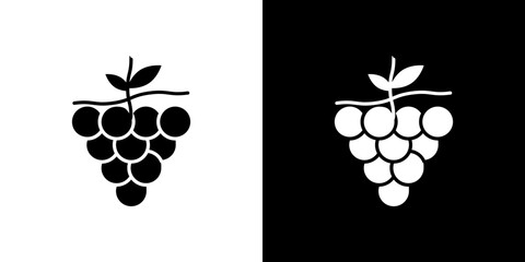 Grape icon symbols. Vector illustration.