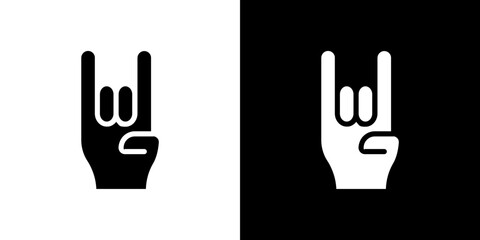 Hand Horns icon symbols. Vector illustration.