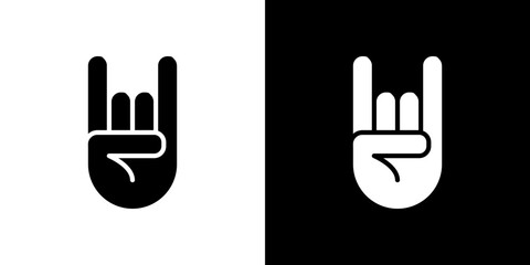 Hand Horns icon symbols. Vector illustration.