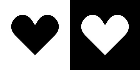 Heart icon symbols. Vector illustration.