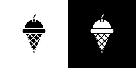 Ice cream icon symbols. Vector illustration.
