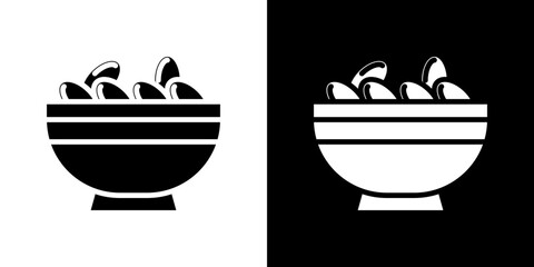 Iftar meal ramadan icon symbols. Vector illustration.