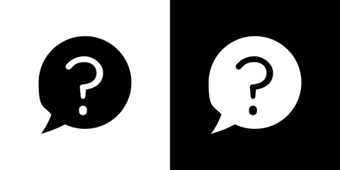 Interrogation icon symbols. Vector illustration.
