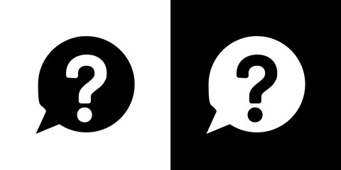 Interrogation icon symbols. Vector illustration.