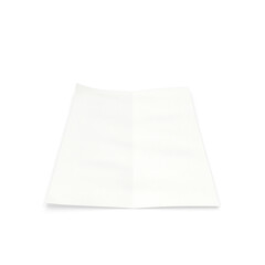 Blank Folded Paper Sheet isolated on transparent background
