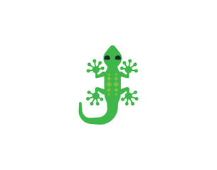 Lizard vector flat emoticon. Isolated Lizard emoji illustration. Lizard icon