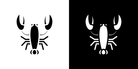 Lobster icon symbols. Vector illustration.