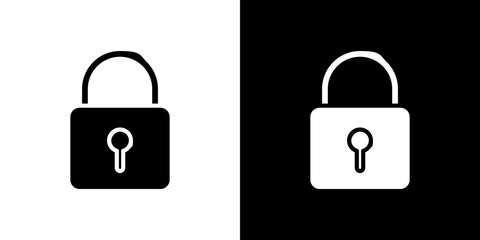 Lock icon symbols. Vector illustration.