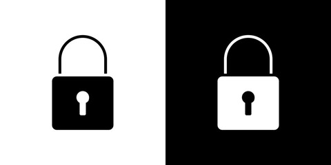 Lock icon symbols. Vector illustration.