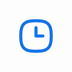 time application icon sign vector