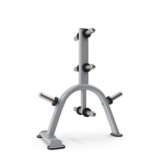 Olympic Weight Plate Rack Stand isolated on transparent background
