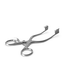 Surgical Retractor Tool isolated on transparent background