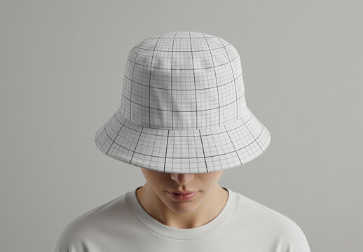Bucket Hat on Model Mockup