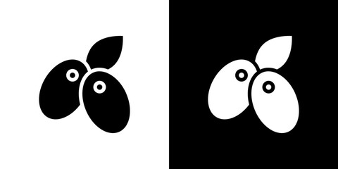 Olive icon symbols. Vector illustration.