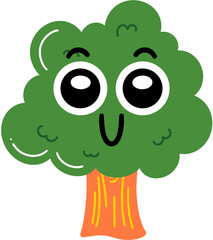 Tree Happy Face Cartoon