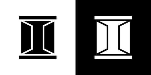 Open window icon symbols. Vector illustration.