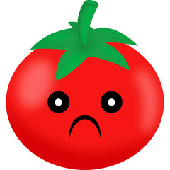 Tomato Sad Face Cartoon